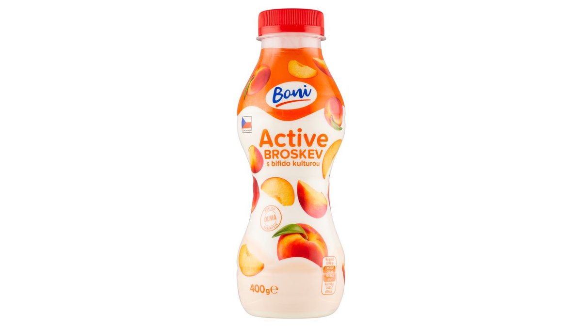 Boni Active broskev s bifido kulturou 400g