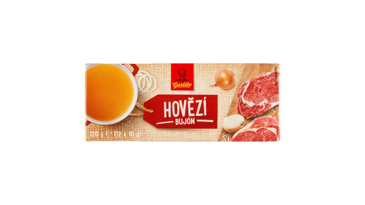 Gustito Hovězí bujón 12 x 10g (120g)