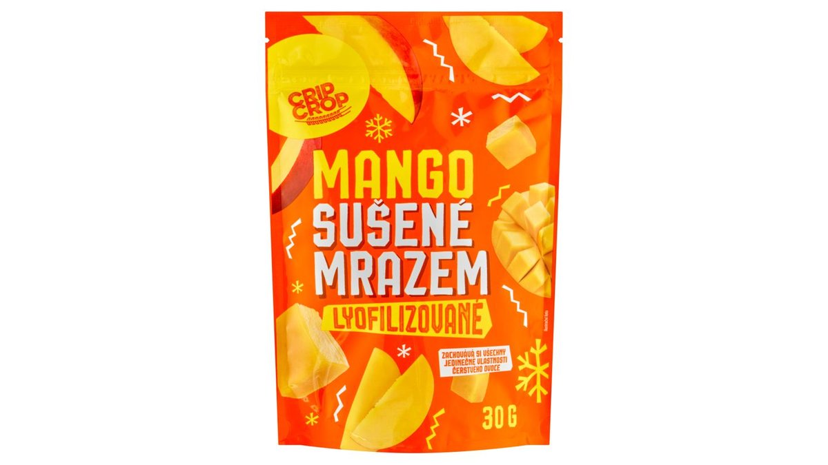 Crip Crop Mango sušené mrazem lyofilizované 30g
