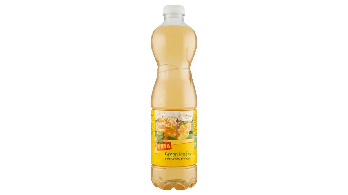 BILLA Green Ice Tea s citrusovou příchutí 1,5l