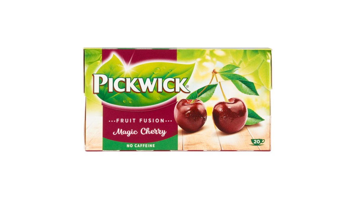 Pickwick Fruit Fusion Ovocný čaj aromatizovaný s koncentrátem ze šťávy z třešní 20 x 2g (40g)
