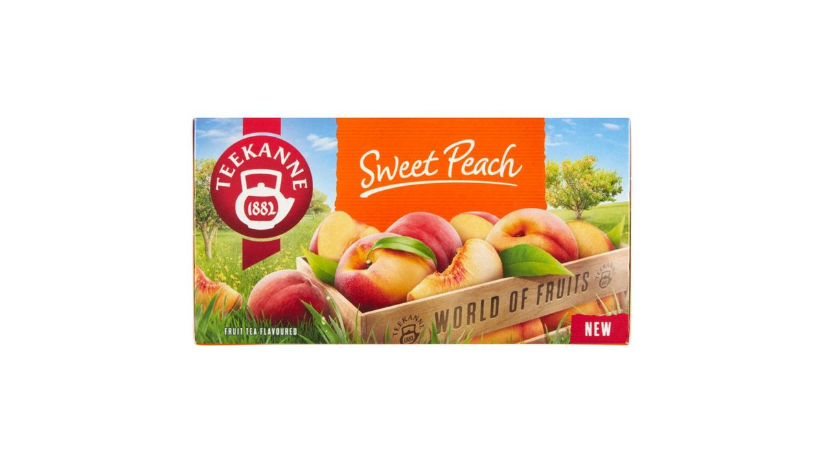 Teekanne World of Fruits Sweet Peach ovocno-bylinný čaj 20 x 2,25g (45g)