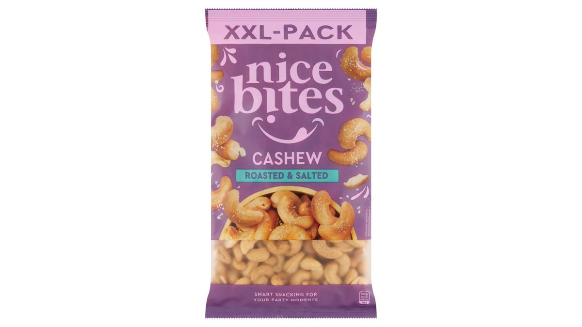 Nice Bites Kešu ořechy jádra pražená solená 500g