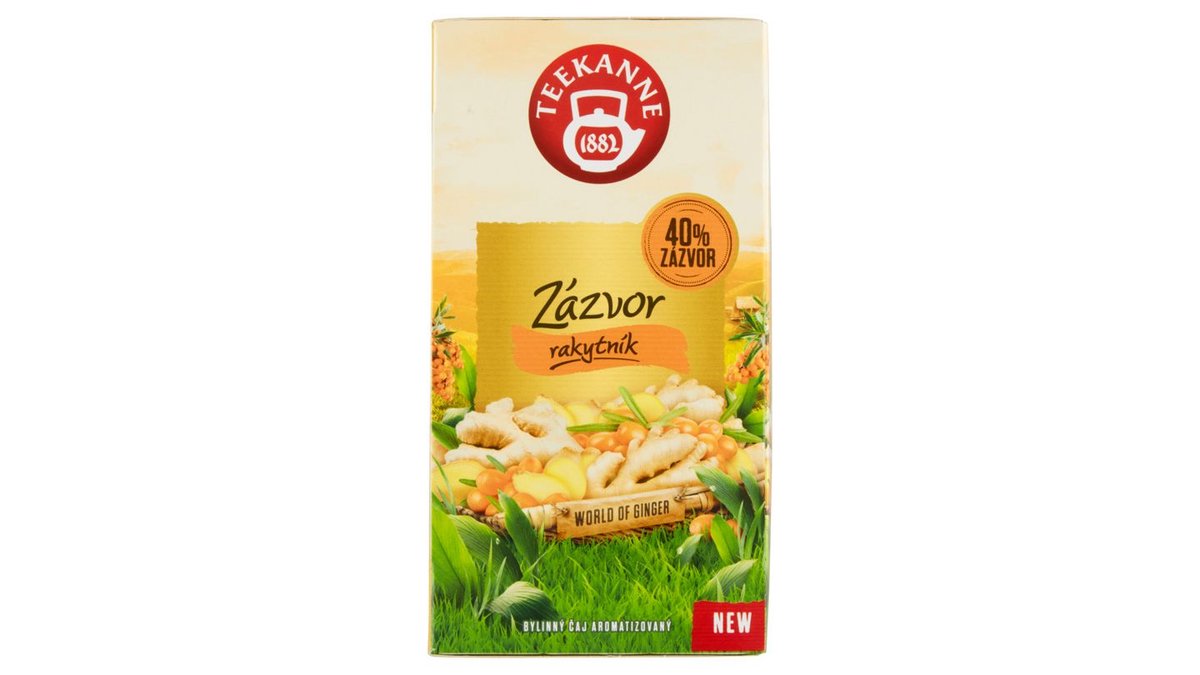 Teekanne World of Ginger Zázvor rakytník bylinný čaj aromatizovaný 20 x 1,75g (35g)