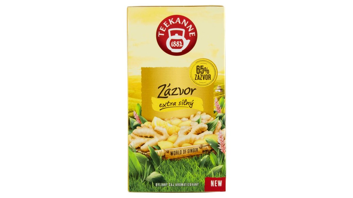 Teekanne World of Ginger Zázvor extra silný bylinný čaj aromatizovaný 20 x 1,75g (35g)