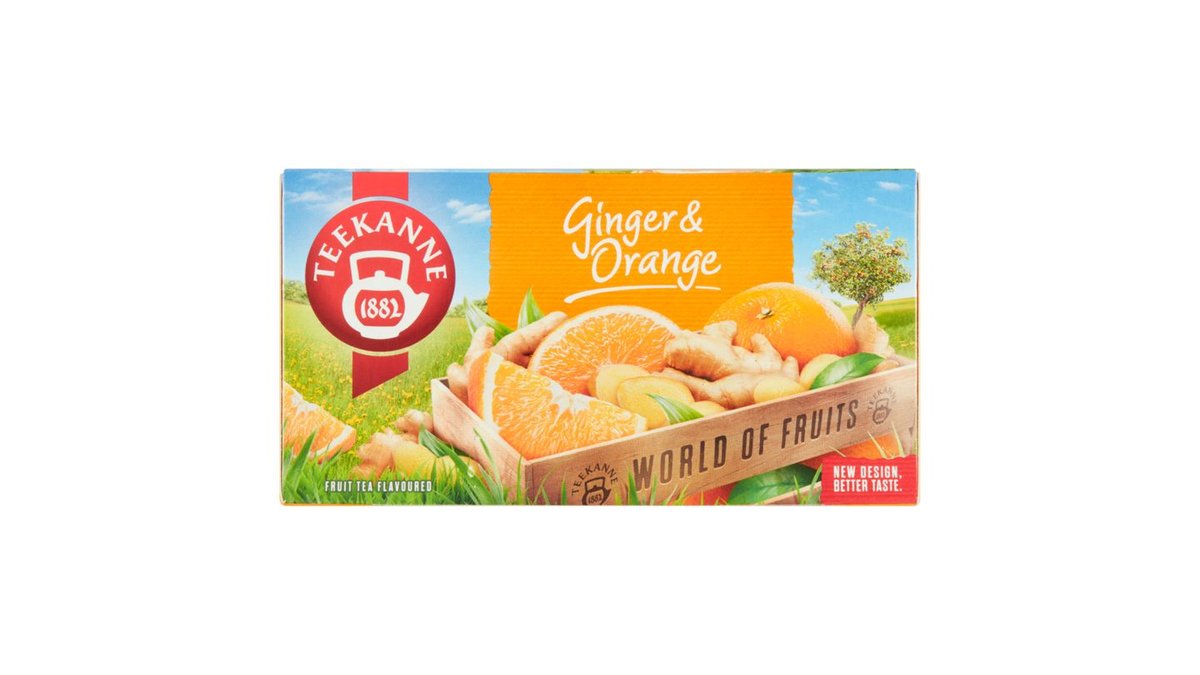 Teekanne World of Fruits Ginger & Orange ovocno-bylinný čaj 20 x 2,25g (45g)