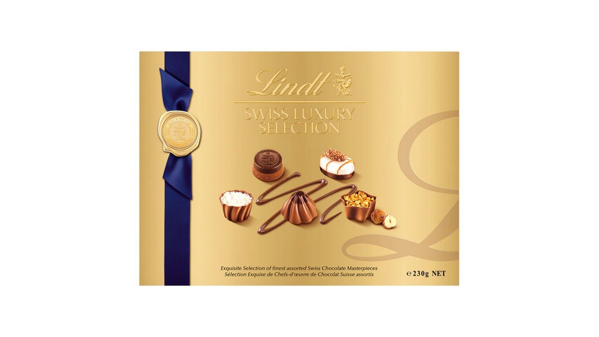 Lindt Swiss Luxury Selection směs čokoládových bonbónů 23 ks 230g