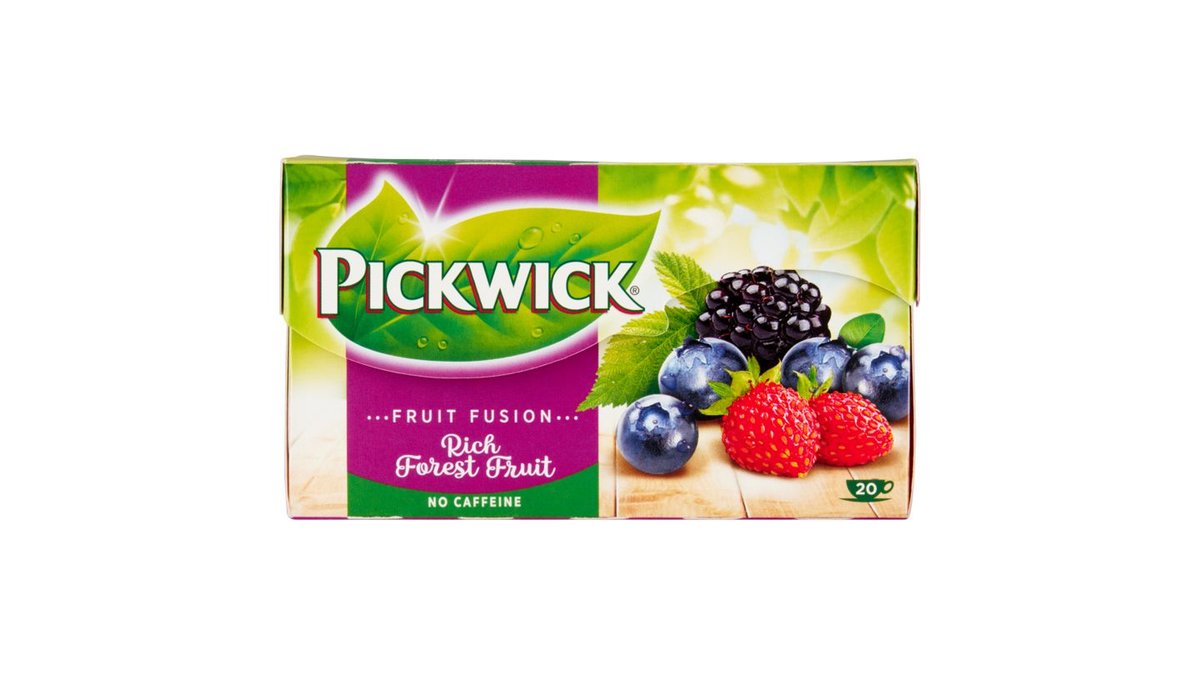 Pickwick Fruit Fusion Ovocnobylinný čaj aromatizovaný s kousky lesního ovoce 20 x 1,75g (35g)