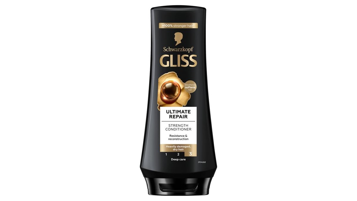 Schwarzkopf Gliss Ultimate Repair kondicionér s tekutým keratinem + černou perlou 200ml