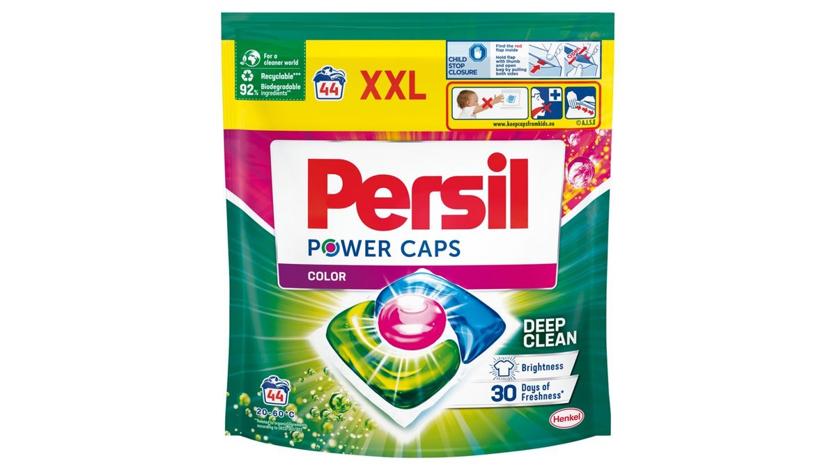 Persil Power Caps Color Deep Clean předdávkovaný prací prostředek 44 praní 44 x 14g (616g)