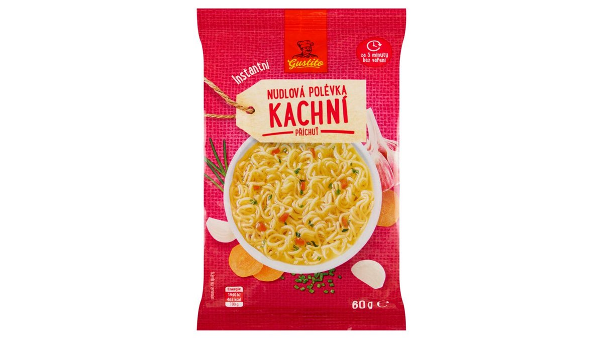 Gustito Instantní nudlová polévka kachní příchuť 60g
