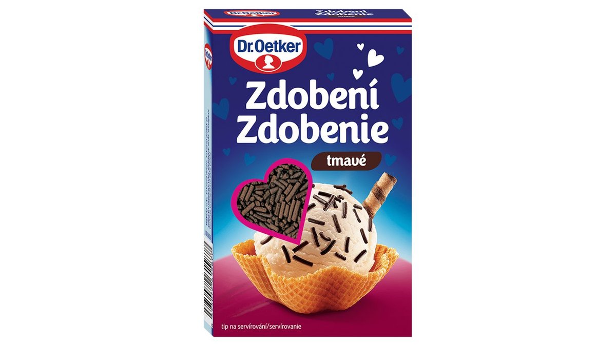 Dr. Oetker Zdobení tmavé 80g