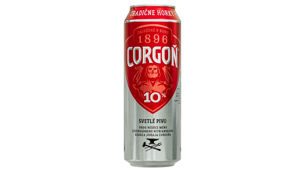 Corgoň 10° svetlé pivo, 550 ml