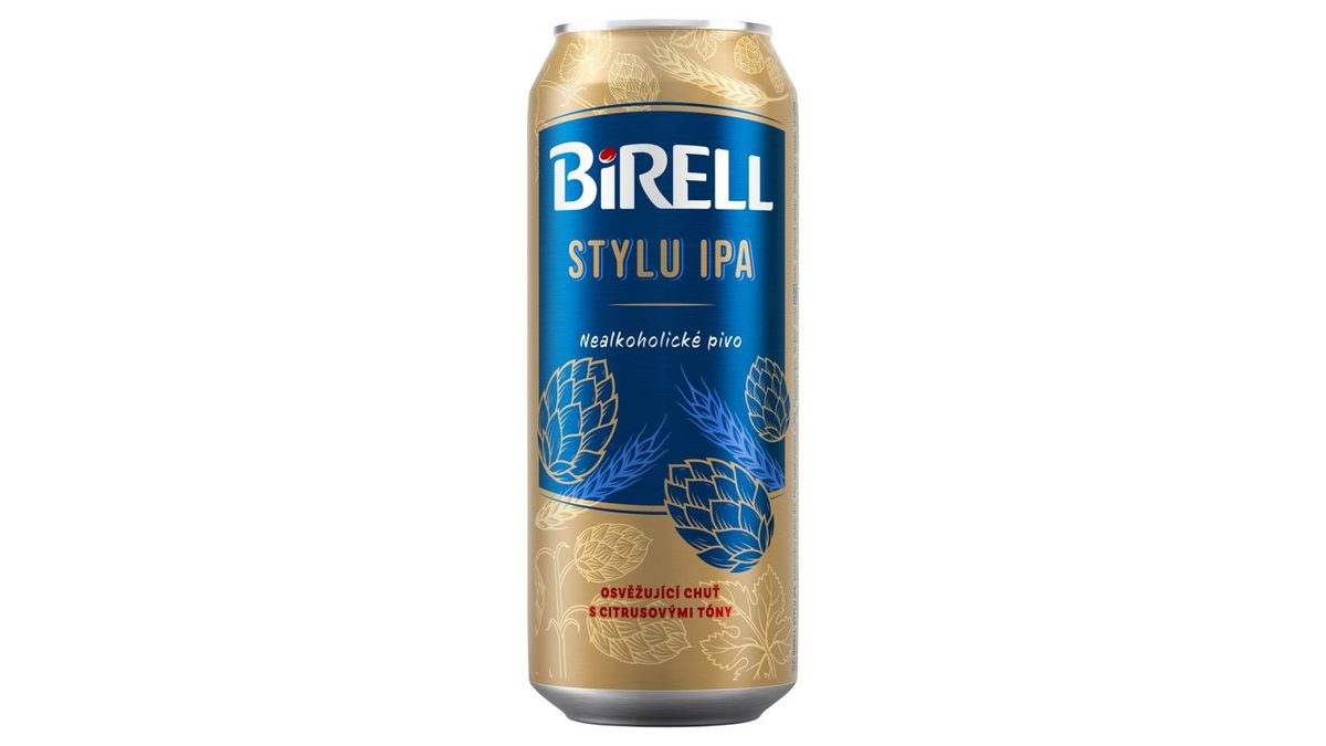 Birell Stylu IPA nealkoholické pivo 0,5l