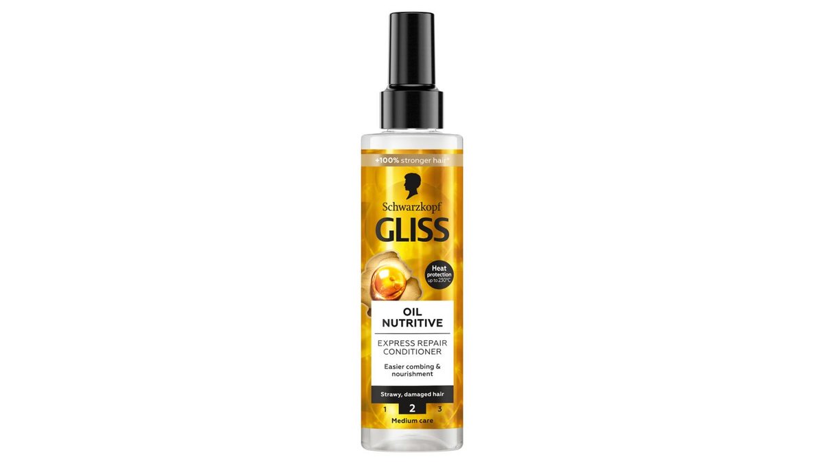 Schwarzkopf Gliss Oil Nutritive expresní regenerační kondicionér s omega 9 + marulovým olejem 200ml