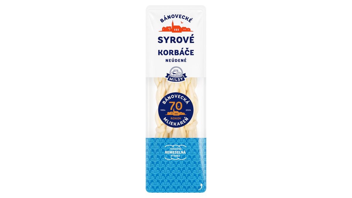 Milsy Syrové korbáče neúdené 80g