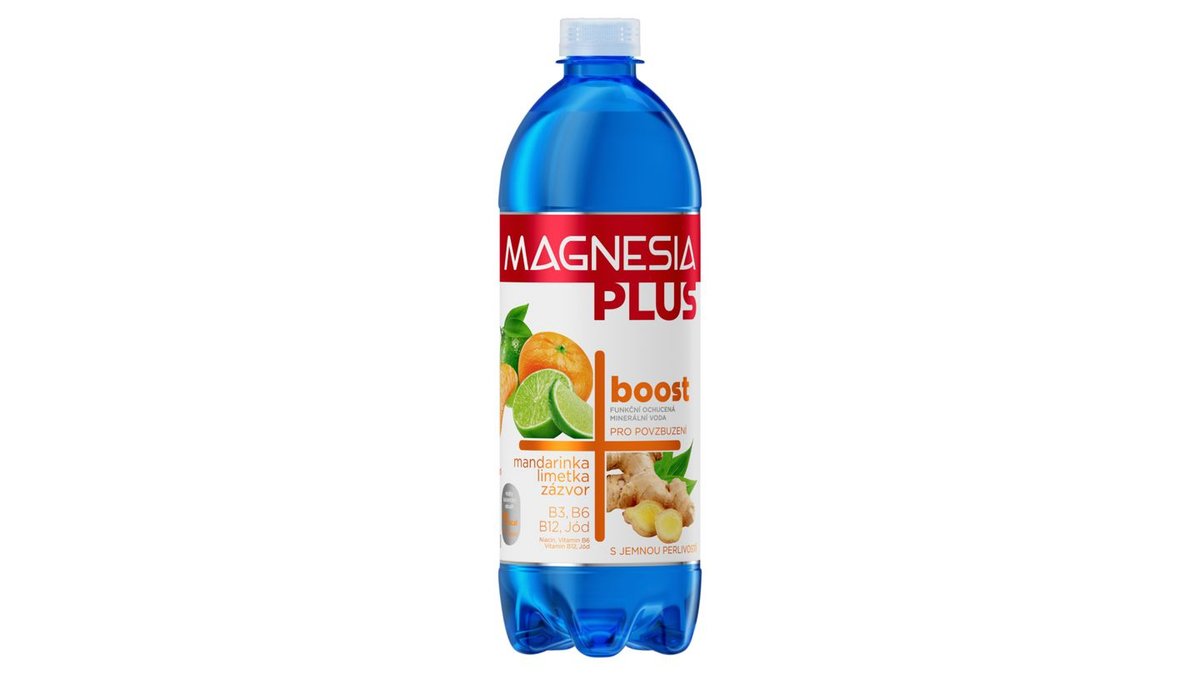 MAGNESIA PLUS BOOST MANDARINKA, LIMETKA, ZÁZVOR 0,7l PET