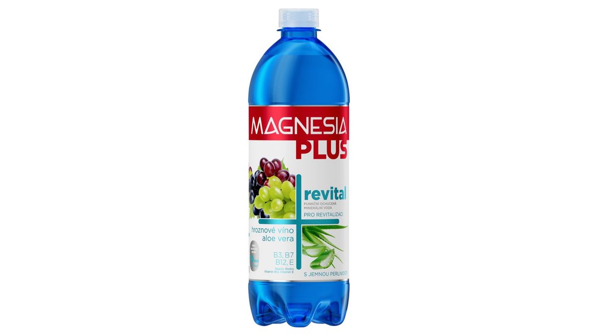 Magnesia Plus revital hroznové víno aloe vera 0,7l