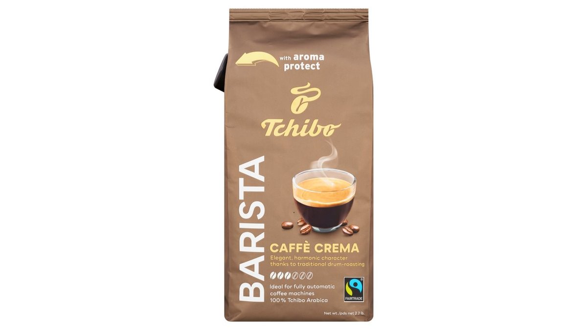 Tchibo Barista Caffè Crema pražená zrnková káva 1000 g