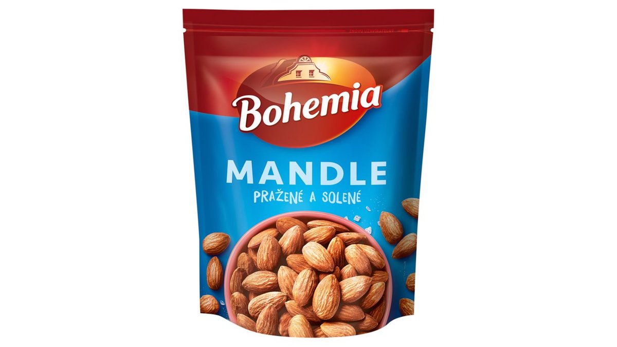 Bohemia Mandle pražené a solené 125g