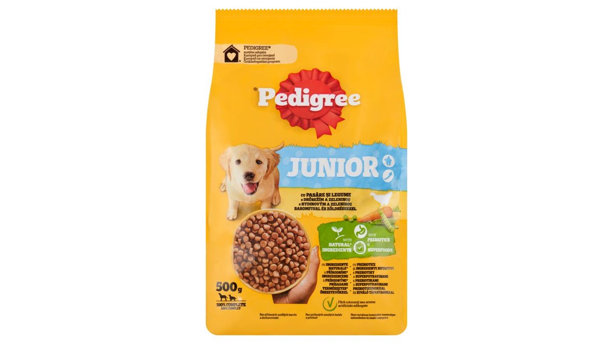 Náhled kategorie Pedigree Junior s drůbežím a zeleninou 500g
