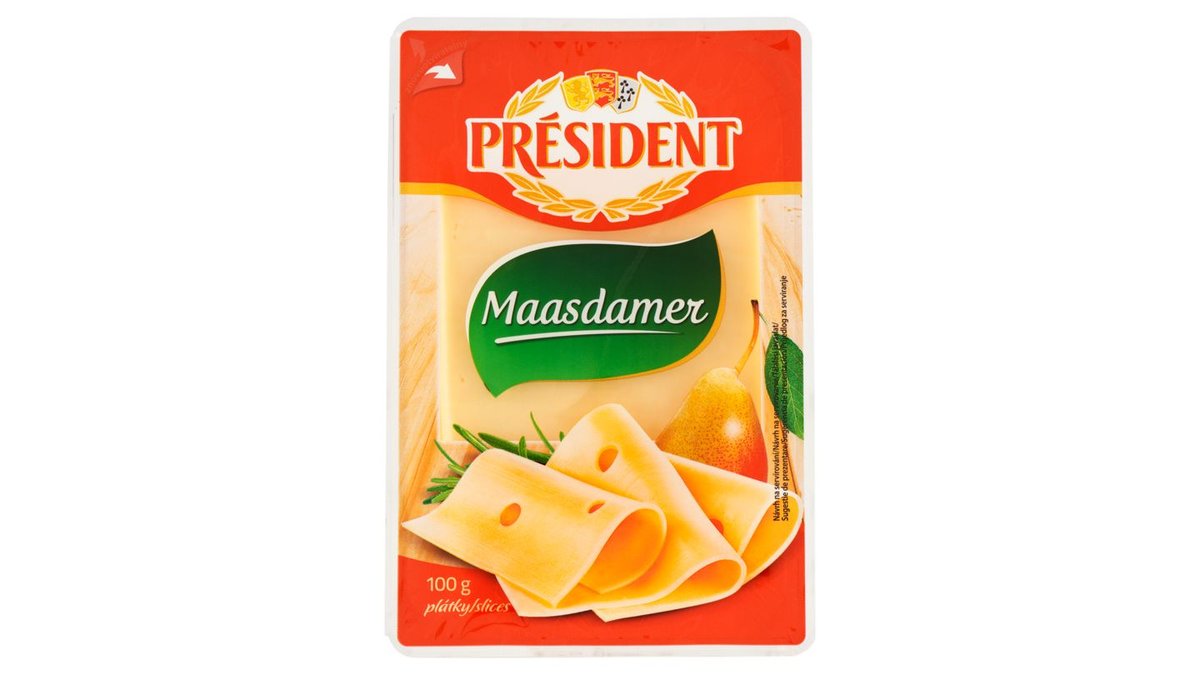 Président Maasdamer plátky 100g