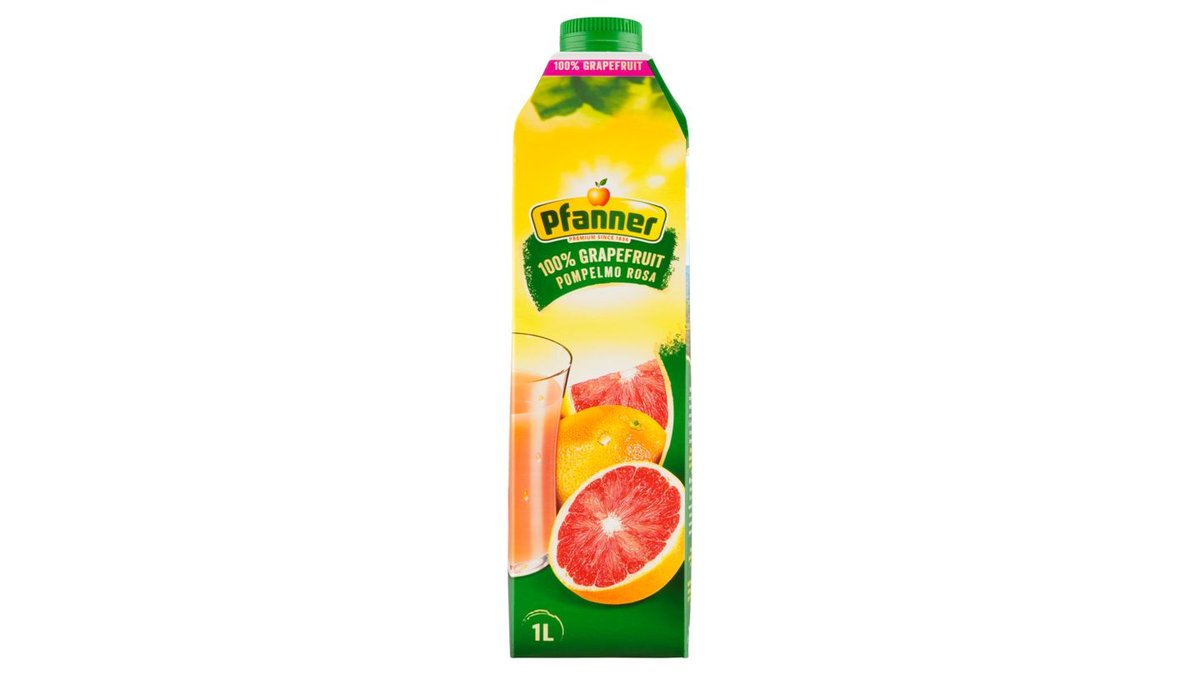 Pfanner 100% šťáva z růžového grapefruitu 1l