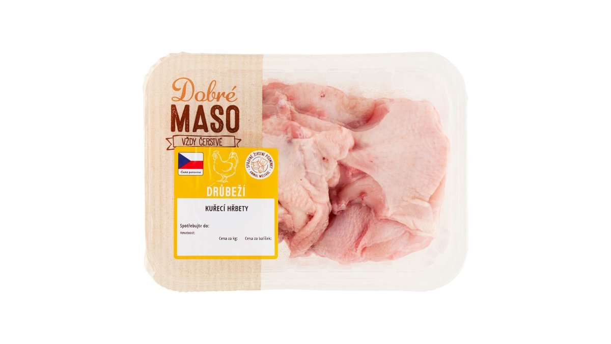 Dobré Maso Kuřecí hřbety