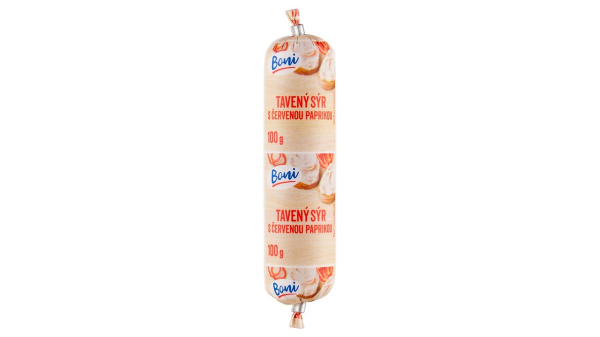 Boni Tavený sýr s červenou paprikou 100g