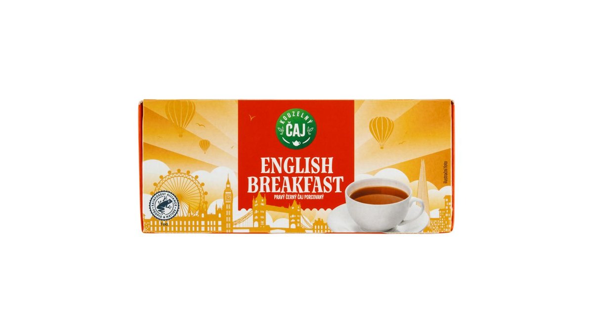 Kouzelný čaj English Breakfast pravý černý čaj porcovaný 25 x 1,75g (43,75g)