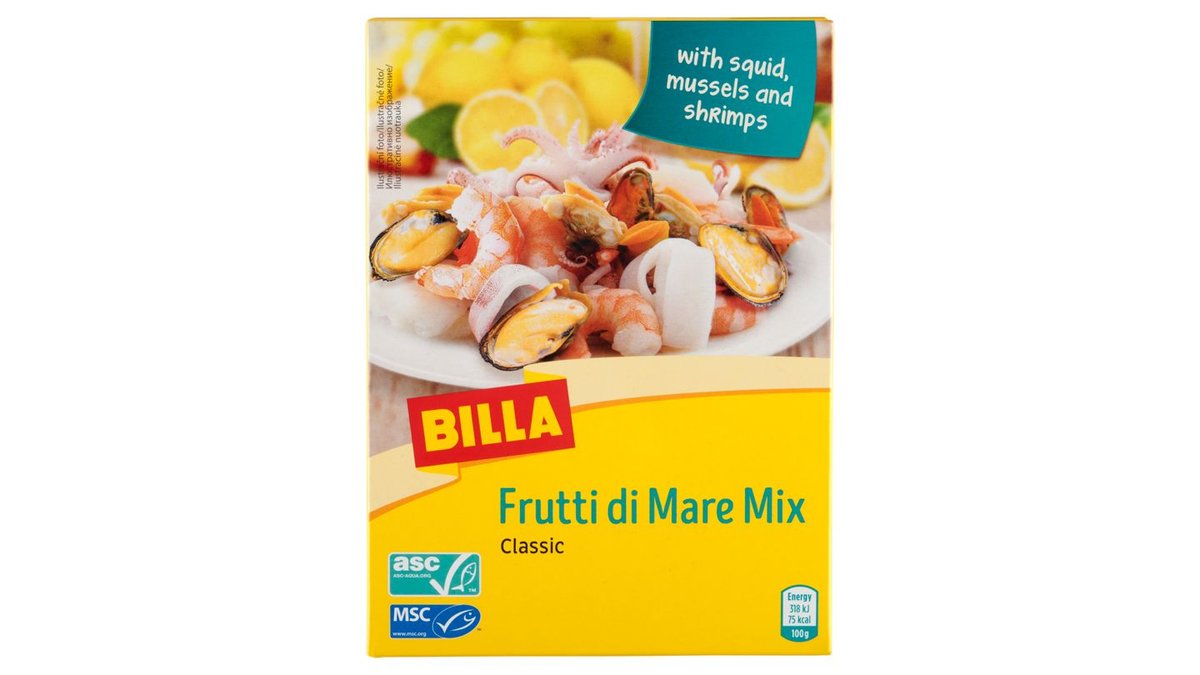 BILLA Směs mořských plodů 270g