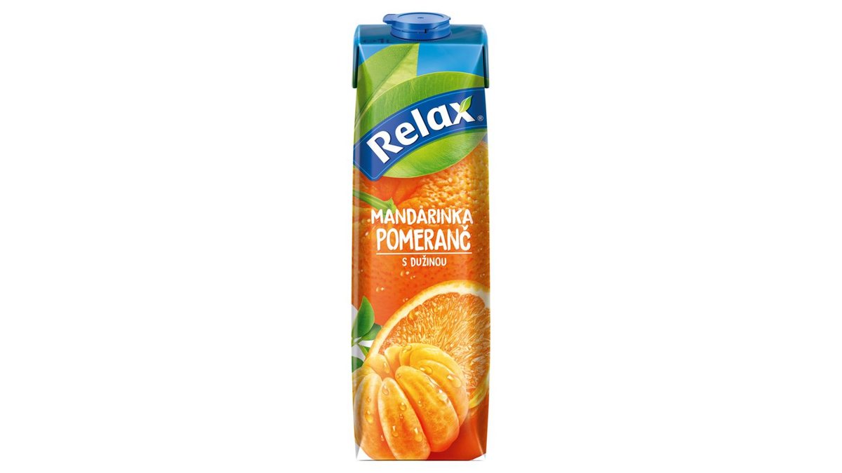 Relax Mandarinka pomeranč s dužninou 1l