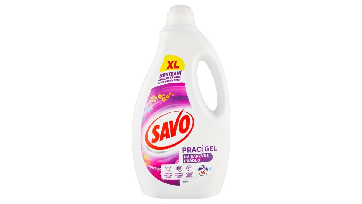 Savo Prací gel na barevné prádlo 48 praní 2,4l