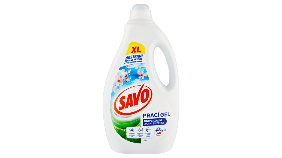 Savo Prací gel univerzální jarní svěžest 48 praní 2,4l