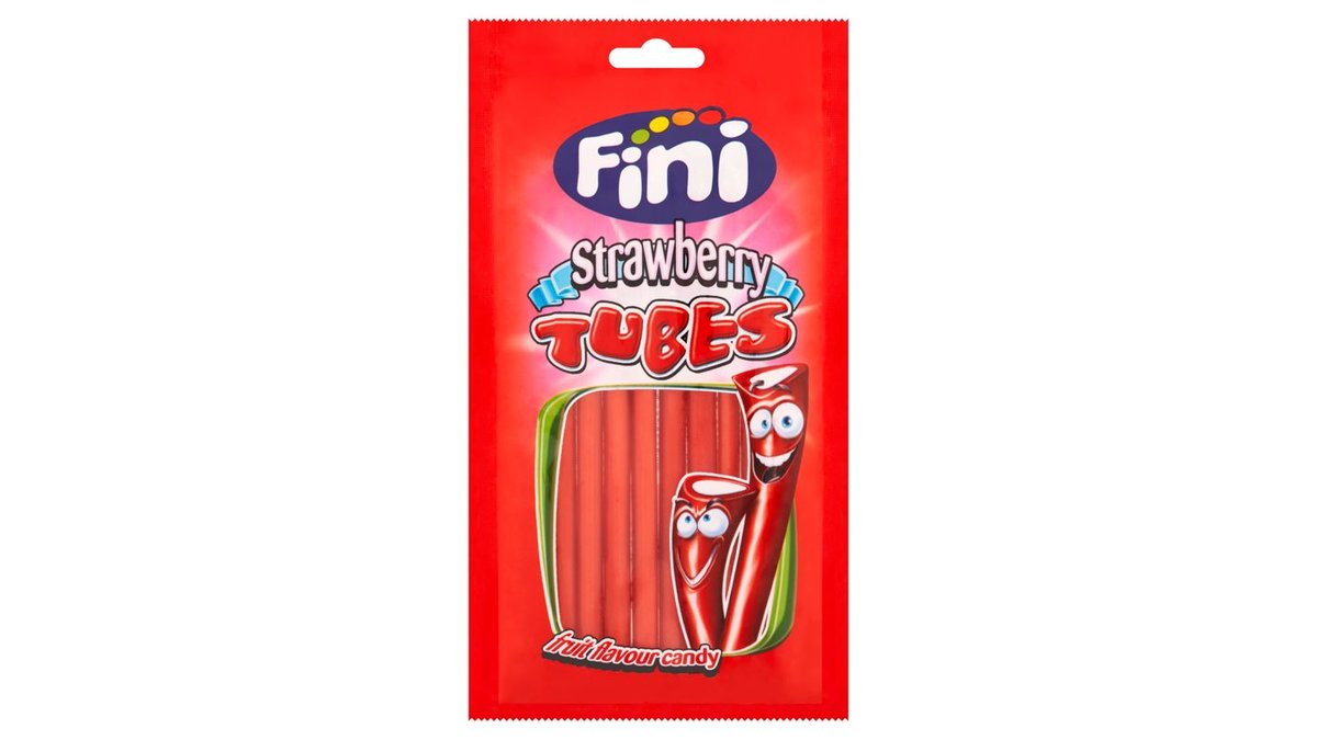Fini Strawberry Tubes 75g