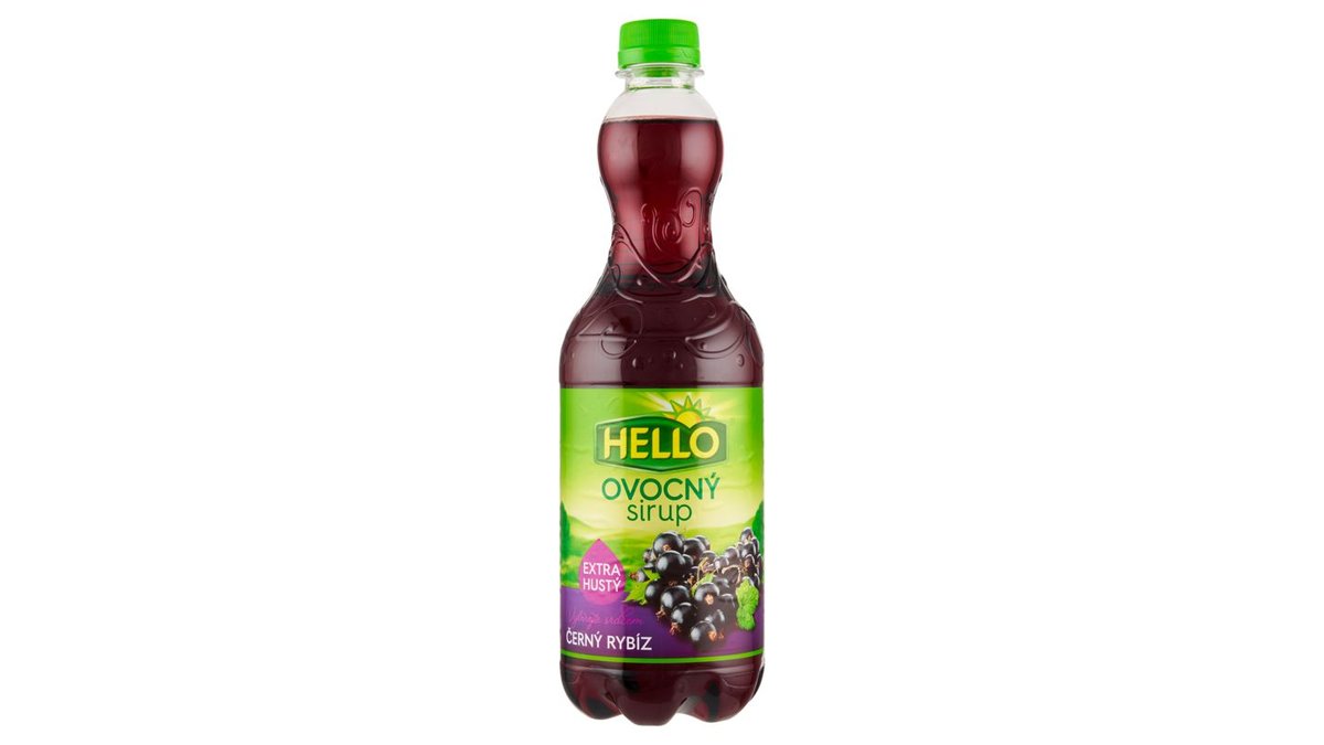 Hello Ovocný sirup černý rybíz 0,7l