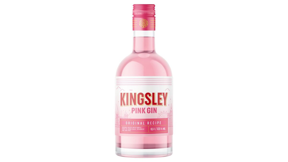 Královská palírna Kingsley Pink Gin 0,5l