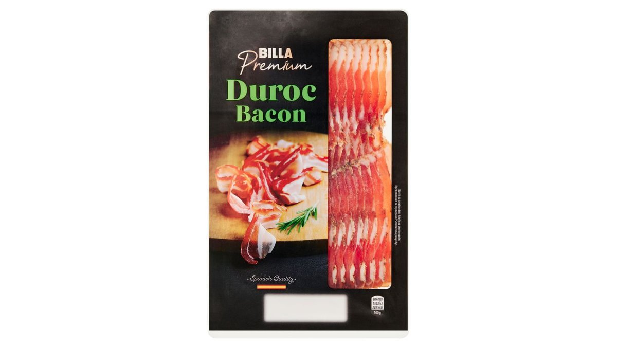 BILLA PREMIUM DUROC BACON  100 G