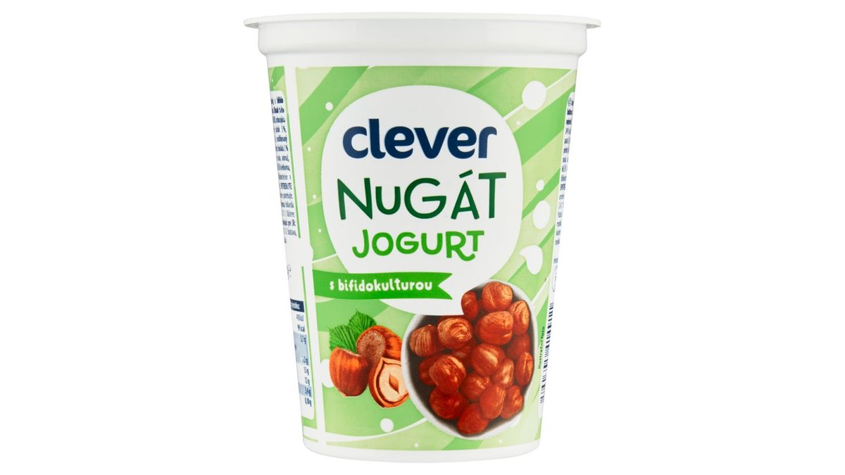 clever Jogurt krémový nugátový s bifidokulturou 400g