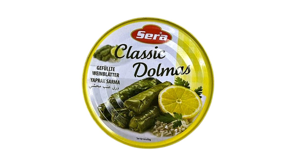 Sera - plnený hroznový list