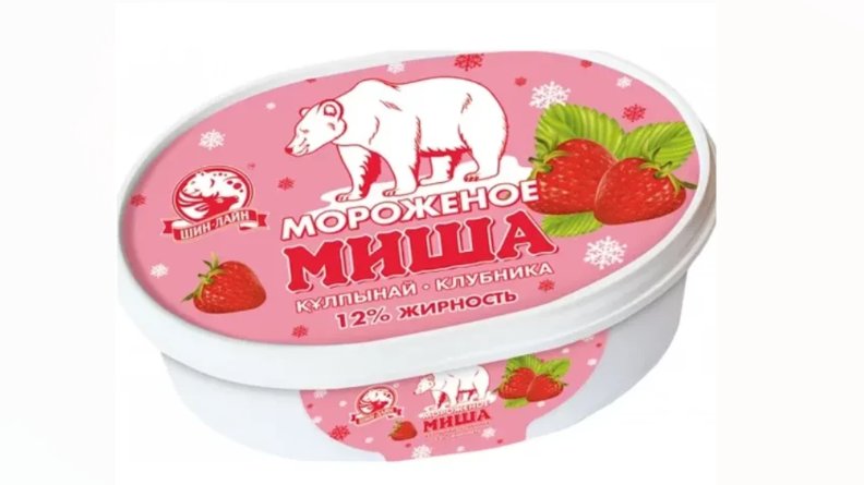 Мороженое Шин-Лайн Миша с клубникой 1 кг