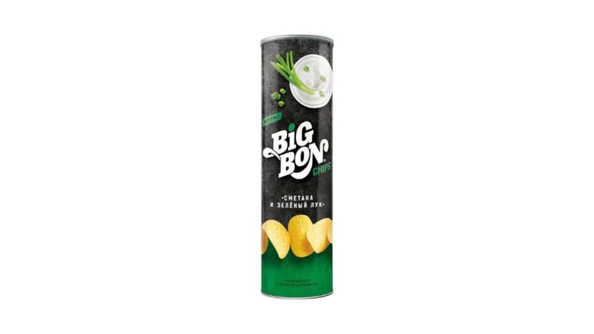 Чипсы Big Bon со вкусом сметаны и лука 130 г