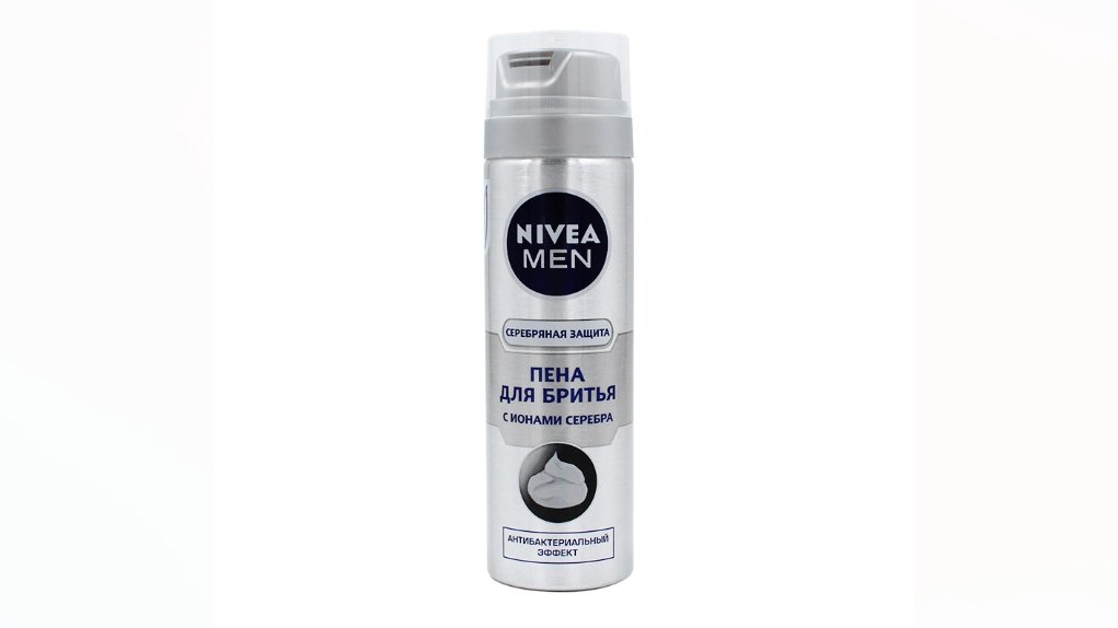 Пена для бритья Nivea Men Серебряная защита 200 мл