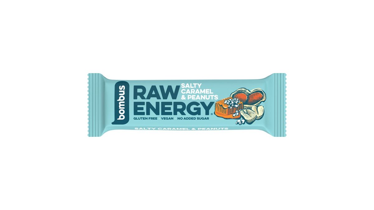 bombus Raw Energy Salty Caramel & Peanuts 50g