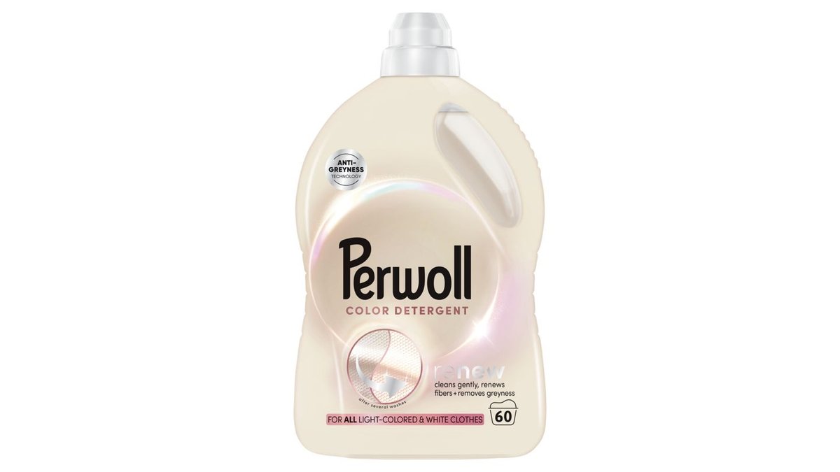Perwoll Renew speciální prací prostředek na všechny světlé barvy a bílé oblečení 60 praní 3l
