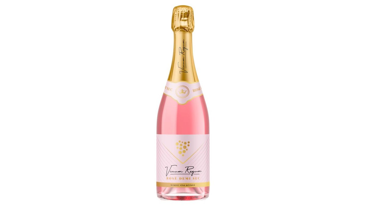 Vinum Regum Rosé Demi Sec šumivé víno růžové 0,75l