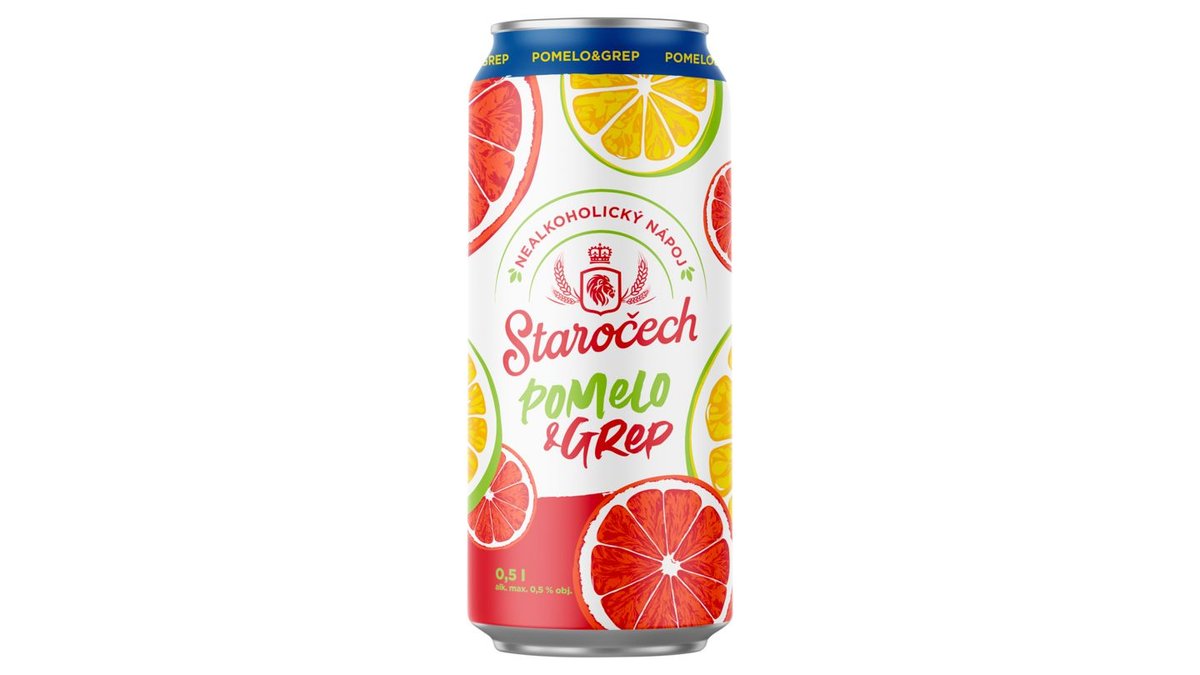 Staročech Pomelo & grep nealkoholický nápoj 0,5l