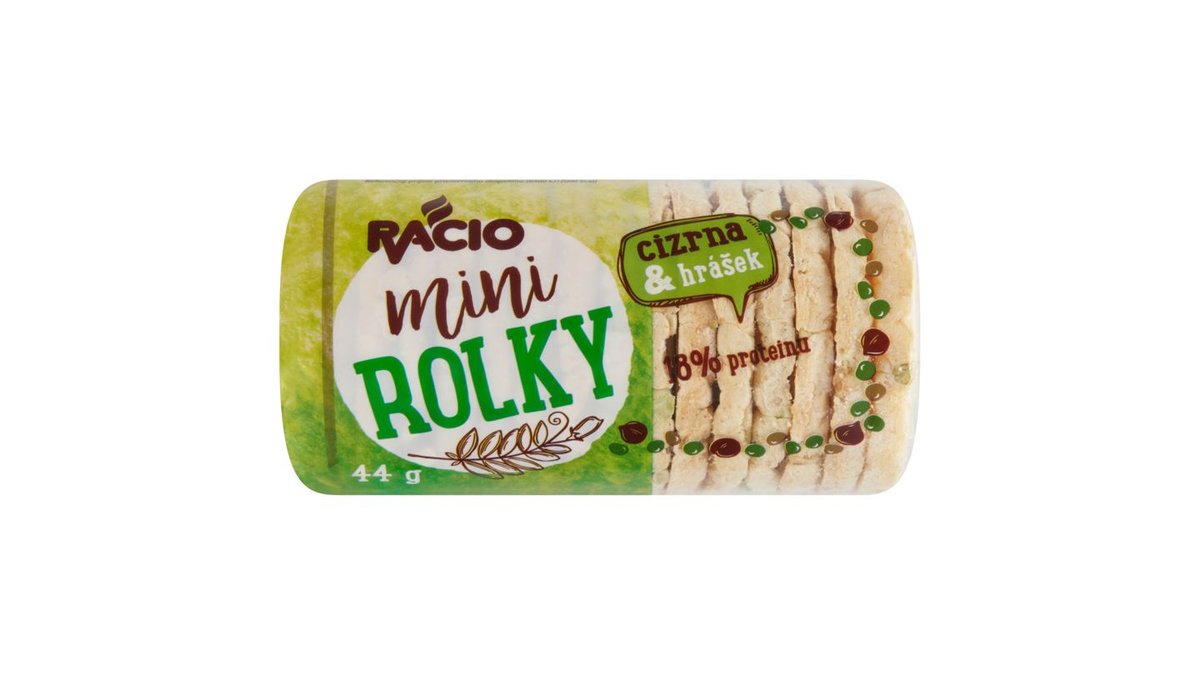 Racio Mini rolky cizrna & hrášek 44g