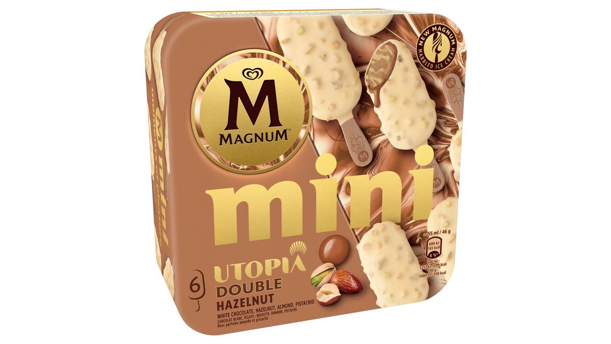 Magnum Mini Utopia Double Hazelnut 6 x 55ml (330ml)