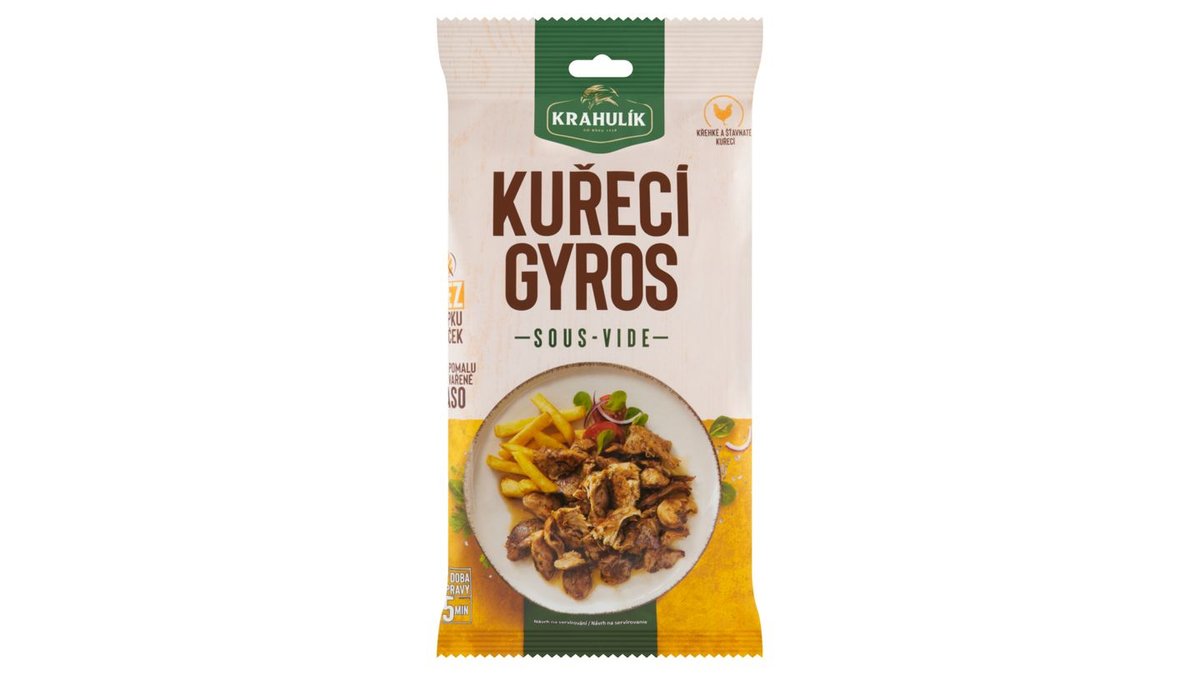 Krahulík Kuřecí gyros sous-vide, 300 g